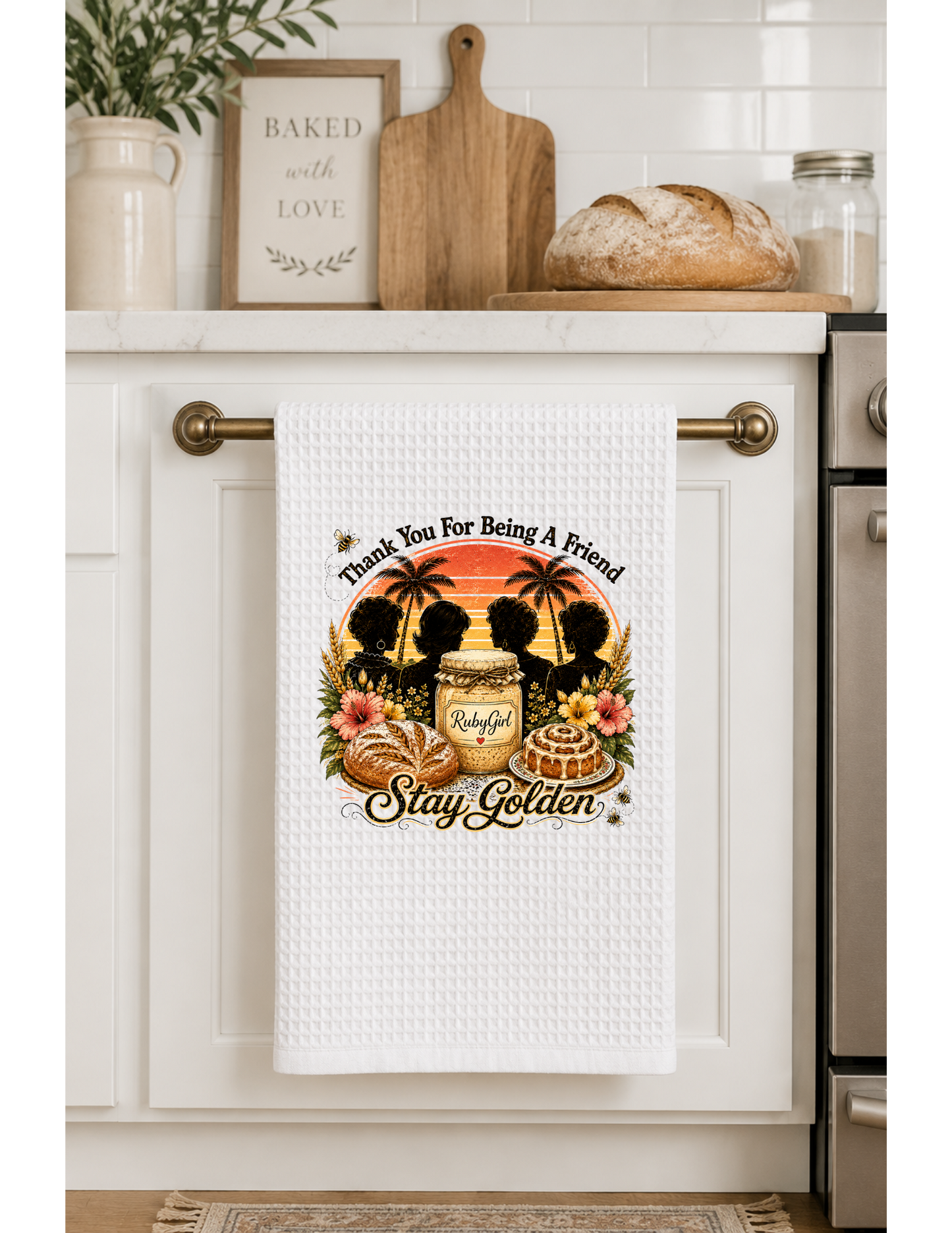 Thank You For Being A Friend Kitchen Towel