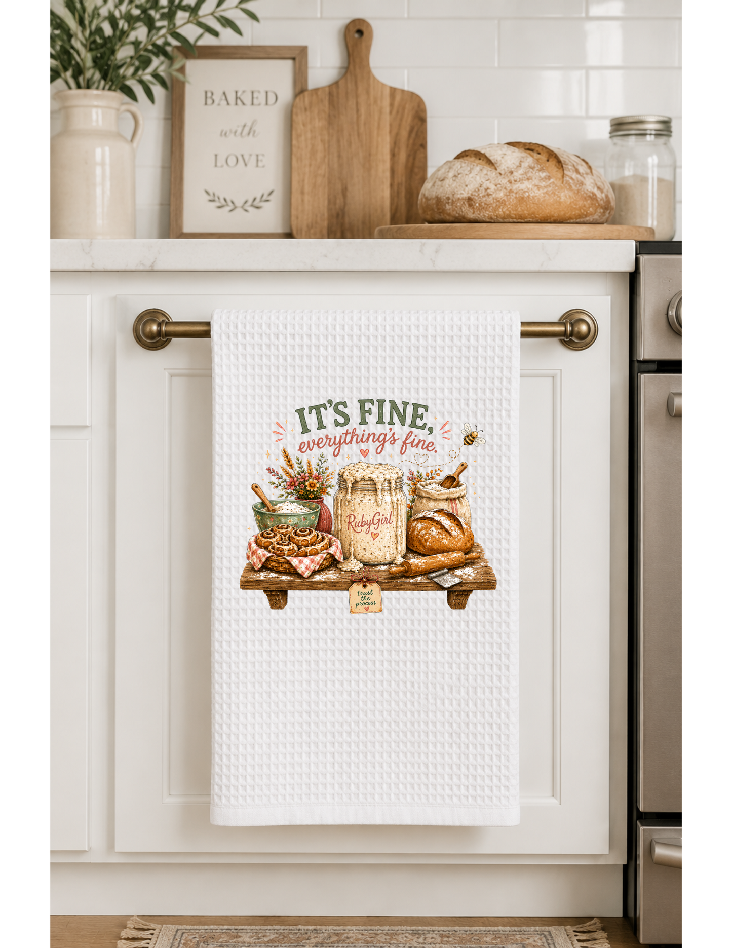 Everything's Fine Kitchen Towel