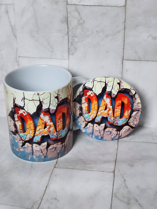 Coffee Mug & Coaster Set - SAMPLES READY TO SHIP!