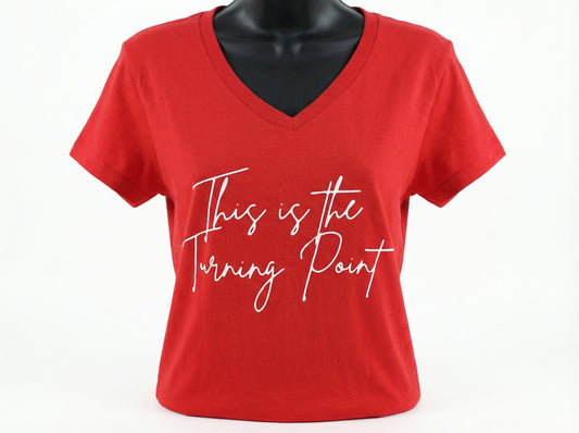 Womens V-Neck T-Shirt - SAMPLE READY TO SHIP!